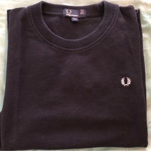 Navy/white Fred Perry crew neck